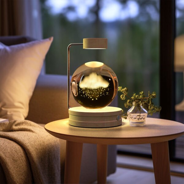 Crystal Ball Cosmic Dinosaur Indoor Night Light USB Power Warm Bedside Light Birthday Gift Night Lamp - Image 9