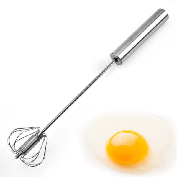 Stainless Steel Semi Automatic Egg Beater Kitchen Tools Hand Held - Image 8