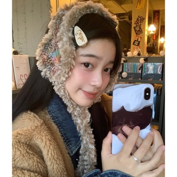 Maillard Vintage Plush Women's Winter Warm Anti-freezing Cute Ear Covers - Image 2