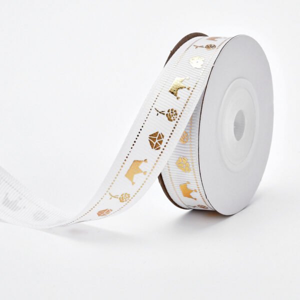 Packing Ribbon Love Pattern Flowers Ribbon Wedding Celebration Decoration Ribbon - Image 6