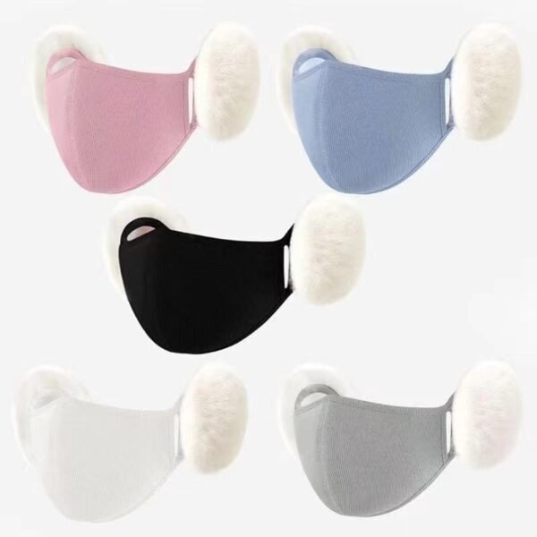 Cloud Warm Mask Winter Female Plush Cute Ear Protection Fleece-lined - Image 3