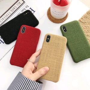 Compatible with Apple, Simple mobile phone case solid color 8p, iphonex soft cloth pattern iphone7plus female couple new 6 personality creative mobile phone shell