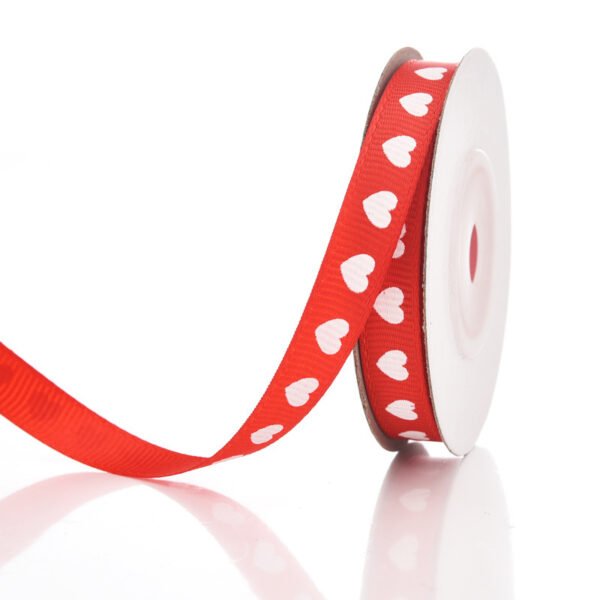 Packing Ribbon Love Pattern Flowers Ribbon Wedding Celebration Decoration Ribbon - Image 4