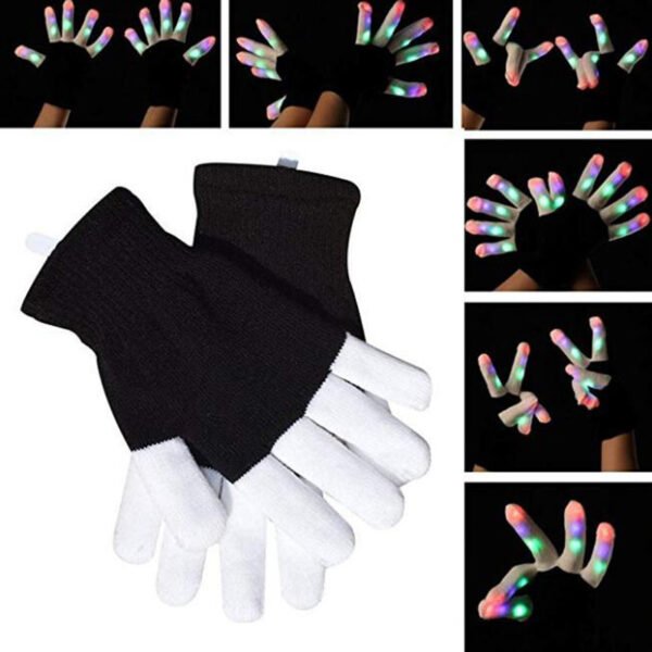 Led Glowing Gloves Rainbow Glowing Gloves - Image 2