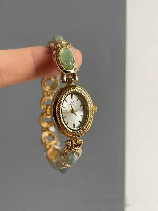 Jade Oval Small Dial Watch Female Bracelet - Image 3