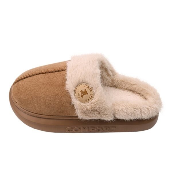 New Plush Slippers For Women Men Winter Warm Home Slipper Indoor Thick-soled Fleece Shoes - Image 6