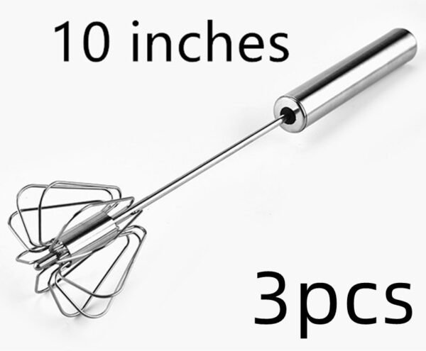 Stainless Steel Semi Automatic Egg Beater Kitchen Tools Hand Held - Image 5