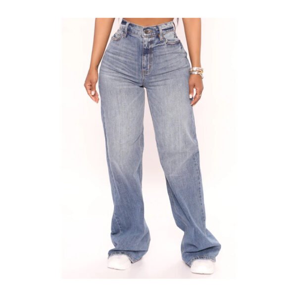 Women's Casual Loose Wide-leg Jeans - Image 5