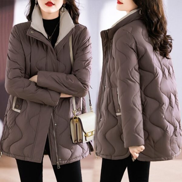 Mid-length Loose And Simple Cotton-padded Coat - Image 8