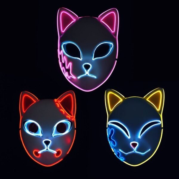 Luminous Line LED Cat Face Mask - Image 2